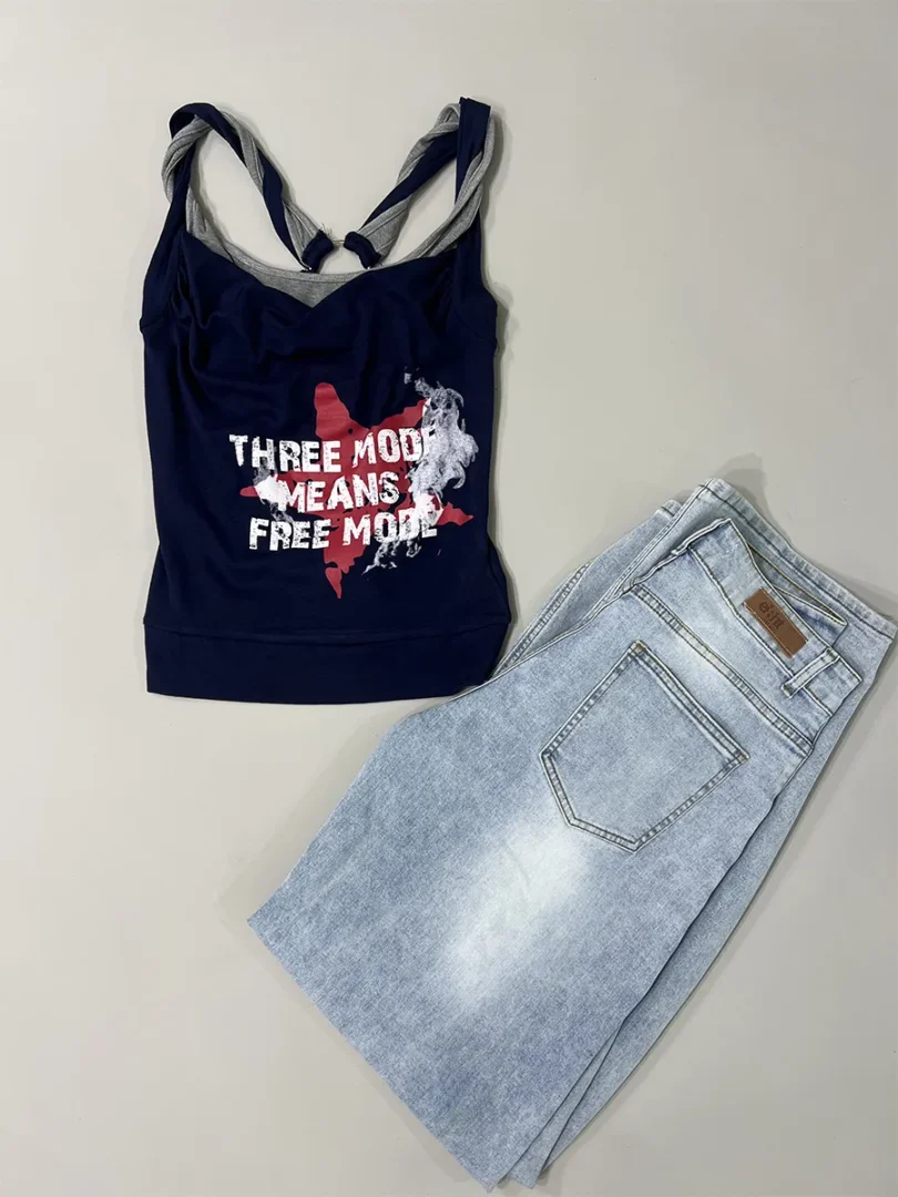 Free Print Off-Shoulder Top - Image 6