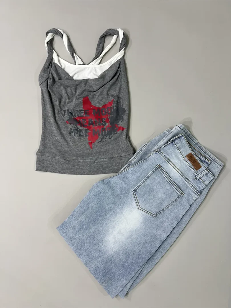Free Print Off-Shoulder Top - Image 5