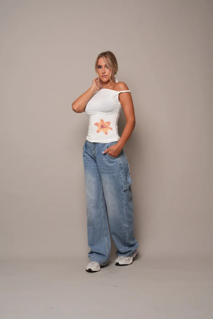 Casual Blue Baggy Jeans