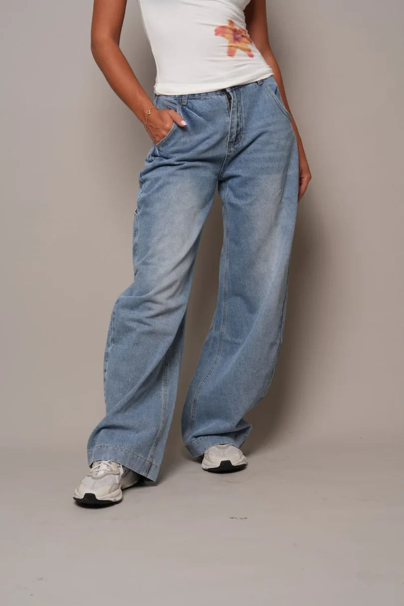 Casual Blue Baggy Jeans - Image 5