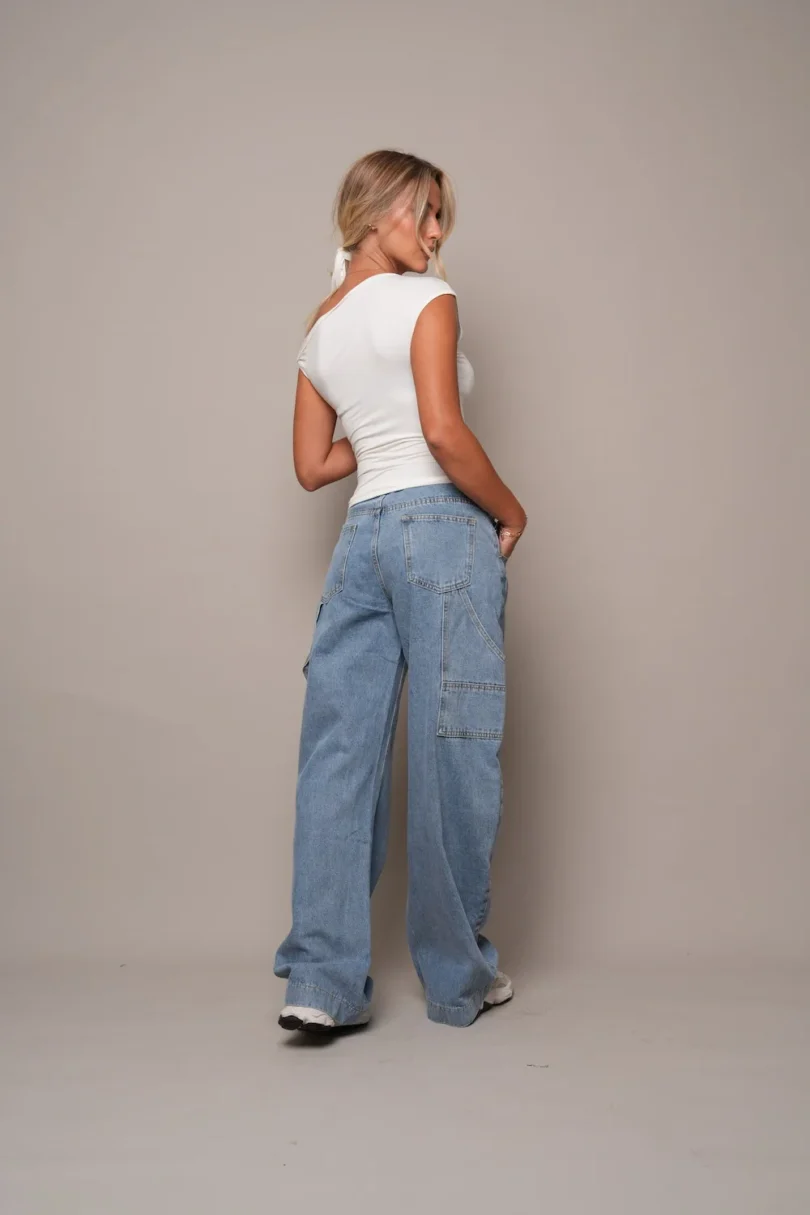 Casual Blue Baggy Jeans - Image 2