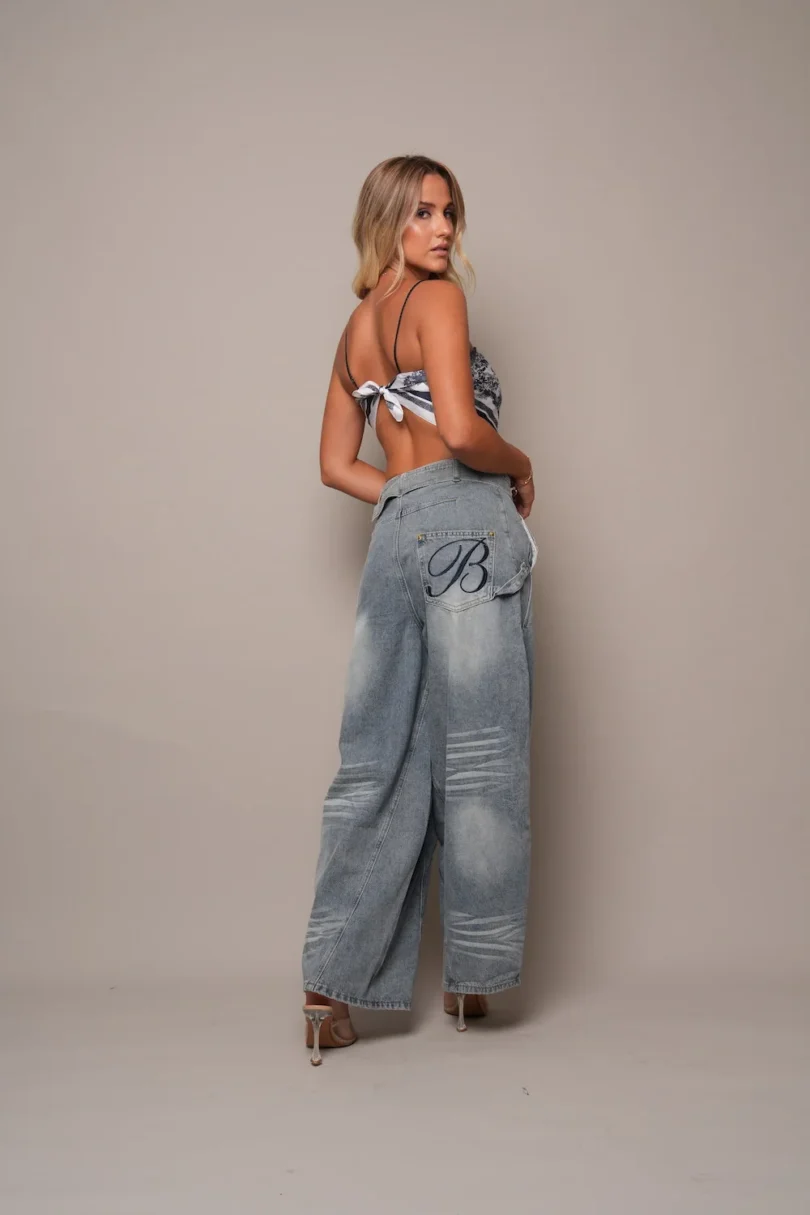 Loose Fit Faded Jeans - Image 3