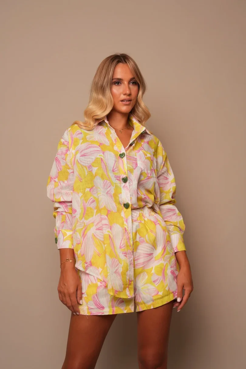 Citrus Garden Button-Down Set